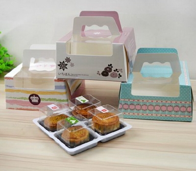 Paper packaging cake box for four in one  PA-002