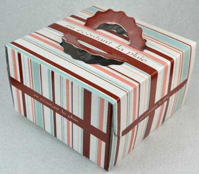 Paper gift box packaging for birthday cake PA-003