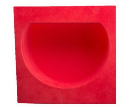 Red plastic flocking packaging blister tray FP-008