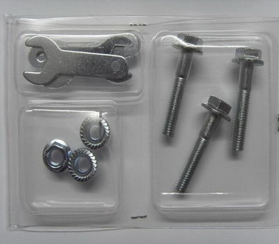 Plastic clameshell packing set for screw and screw driver PM-010