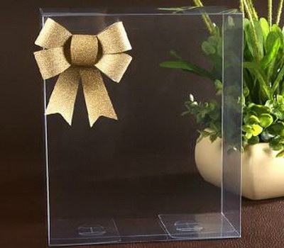 Transparent plastic folding box packaging PB-021