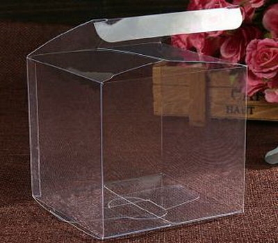 Plastic folding box for packaging PB-026