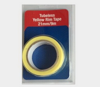 Clameshell blister card packing for tubeless yellow rim tape ST-017