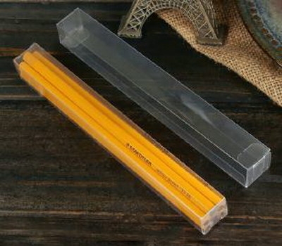 Hard plastic pencil packaging box PB-036