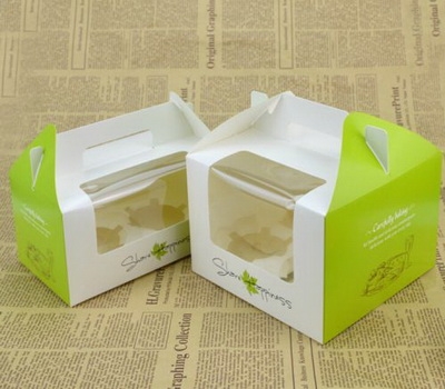 Biscuit packaging with transparent PET window FD-009