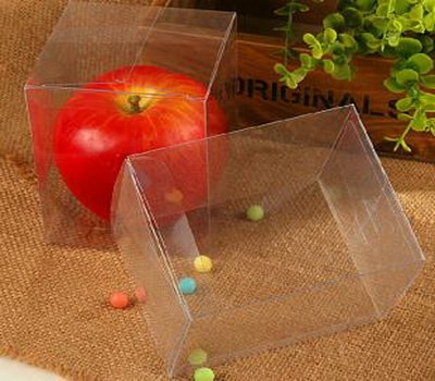 Clear plastic packaging folding box for apple PB-010