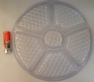 Round plastic blister tray packaging for food FD-013