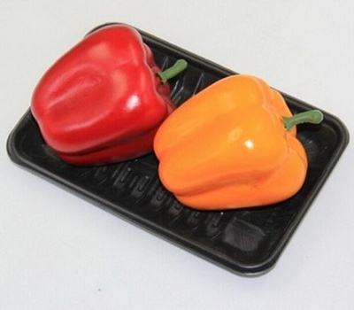 Black plastic tray for cayenne pepper FD-021